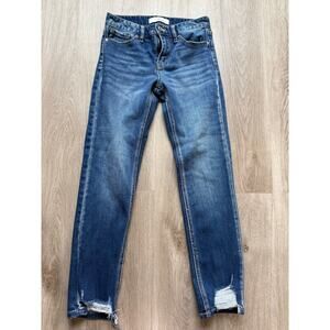 Kancan Jeans, Skinny, women's size 1/24, blue, distressed
